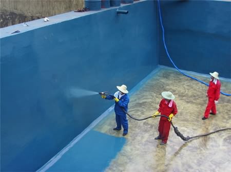 游泳池、污水池聚脲噴涂